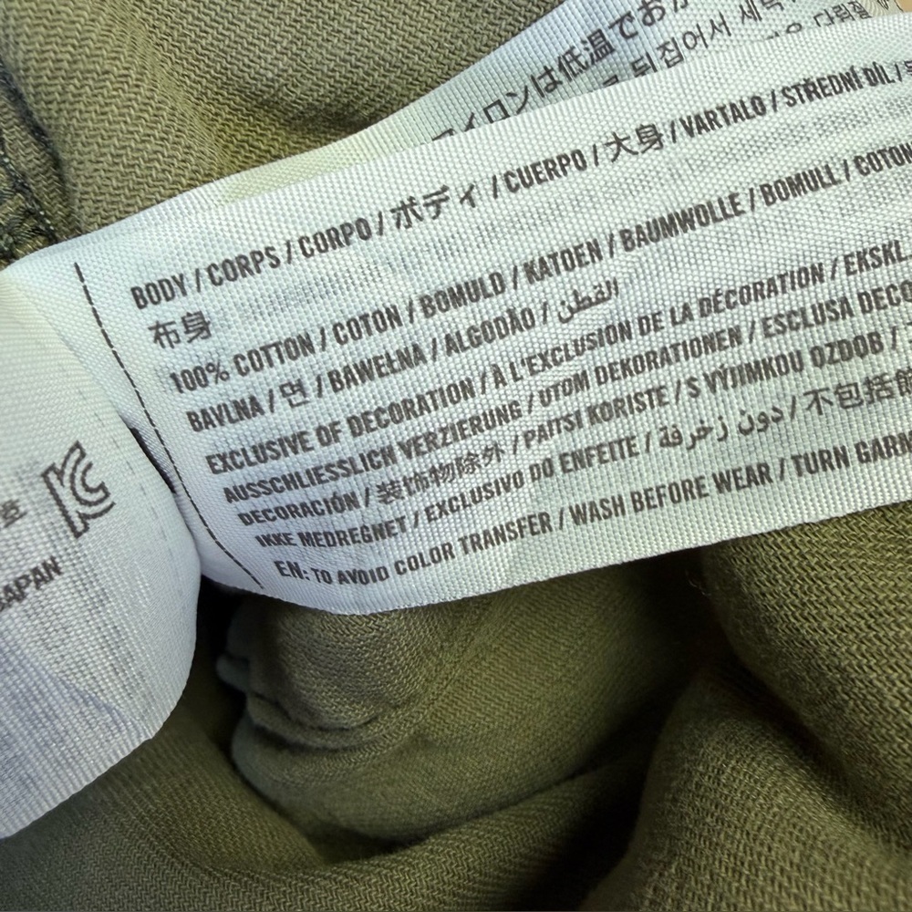 Abercrombie & Fitch Baggy Cargo Pants Mens 29x30(28) Green Retro Y2K Skater - Picture 8 of 8